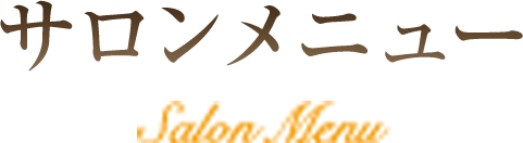 サロンメニュー