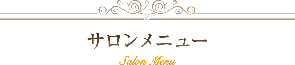 サロンメニュー